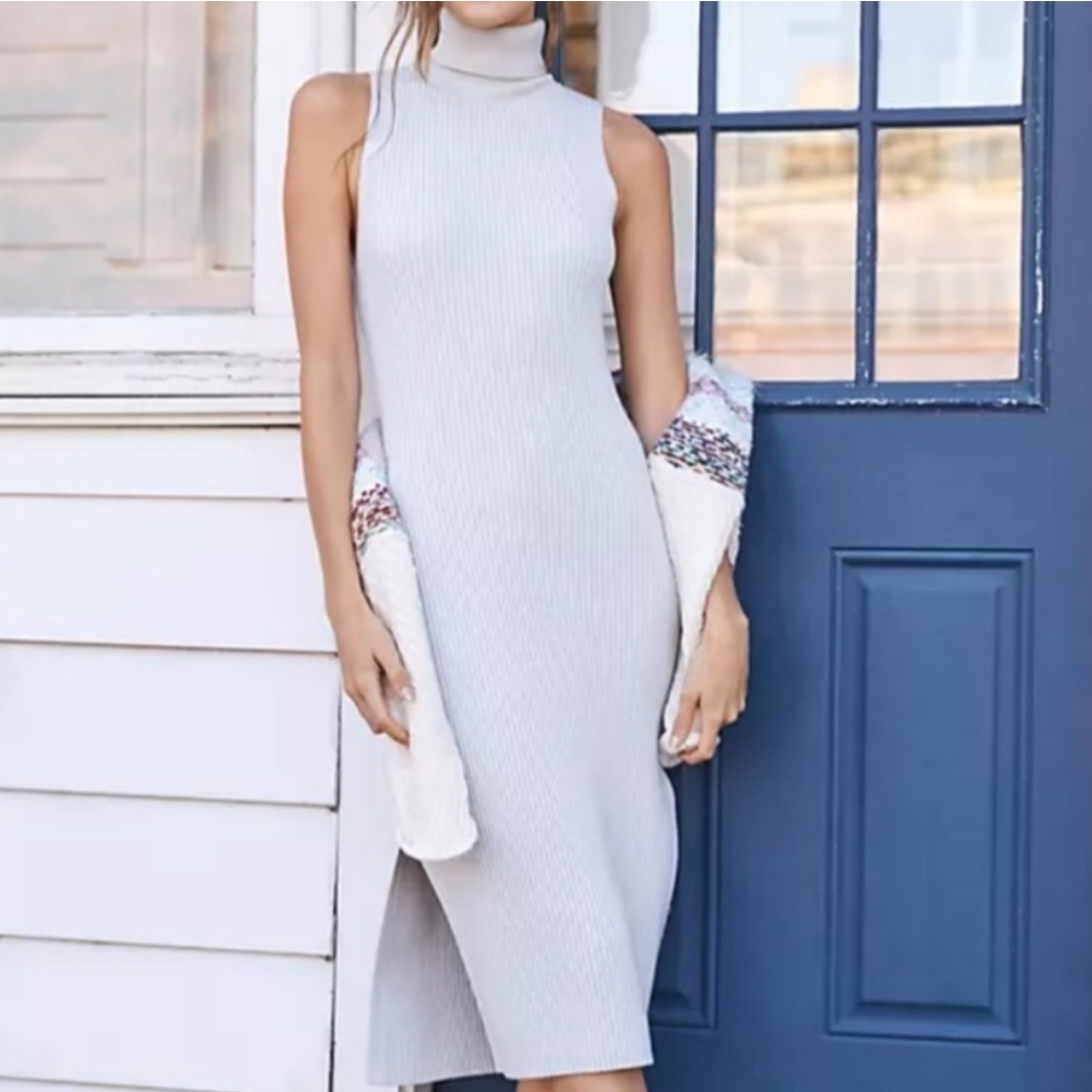 NWT Anthropologie Daily Practice Slim Knit Midi Dress size Small